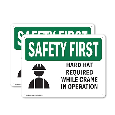 Signmission 18 in Height, 24 in Width, Plastic, Rectangle OS-2PACK-SF-P-1824-L-10804